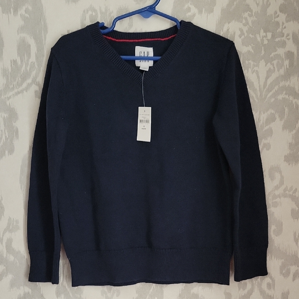 GAP Kids Deep Blue V-Neck Sweater